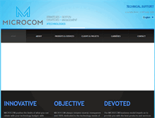 Tablet Screenshot of microcom.ca